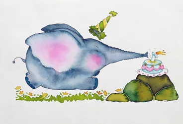 Elefante di compleanno, 1998